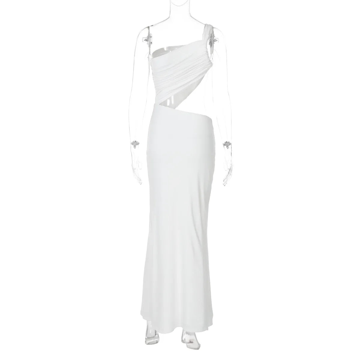 Ladies Summer Elegant Evening Party Dress For Women Sleeveless Backless Hollow Out Sexy Long Dresses Woman Birthday Clubwear