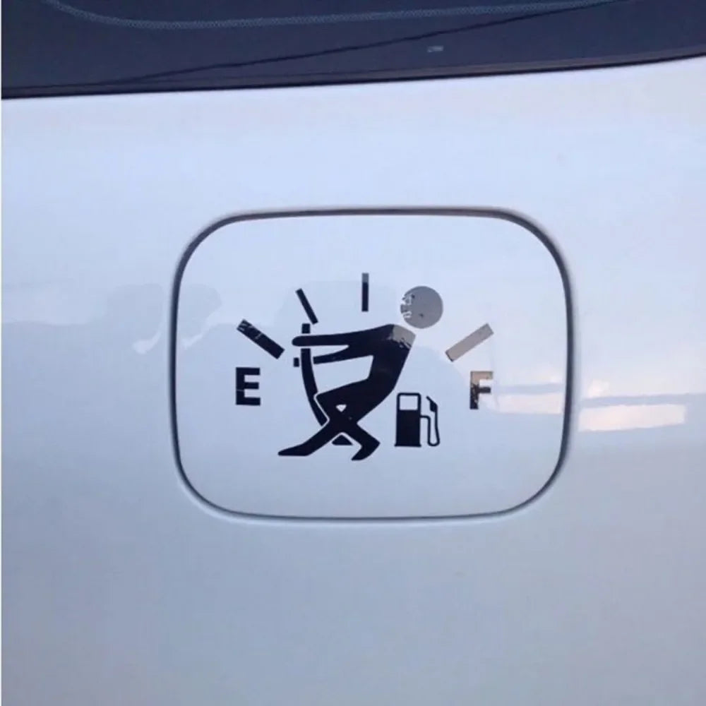 Car Stickers Pull Fuel Tank Pointer Reflective Vinyl Funny Sticker High Gas Decal Fuel Gage Empty Stickers Decal Auto Exterior