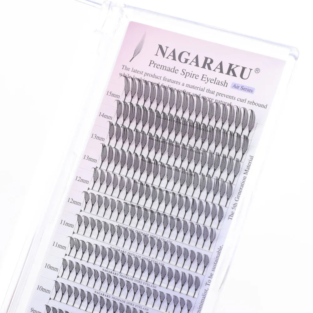 NAGARAKU Premade Spire Fairy Wings Eyelash Anime Effect Soft Plume Fluttering Eyelash Extensions Comic