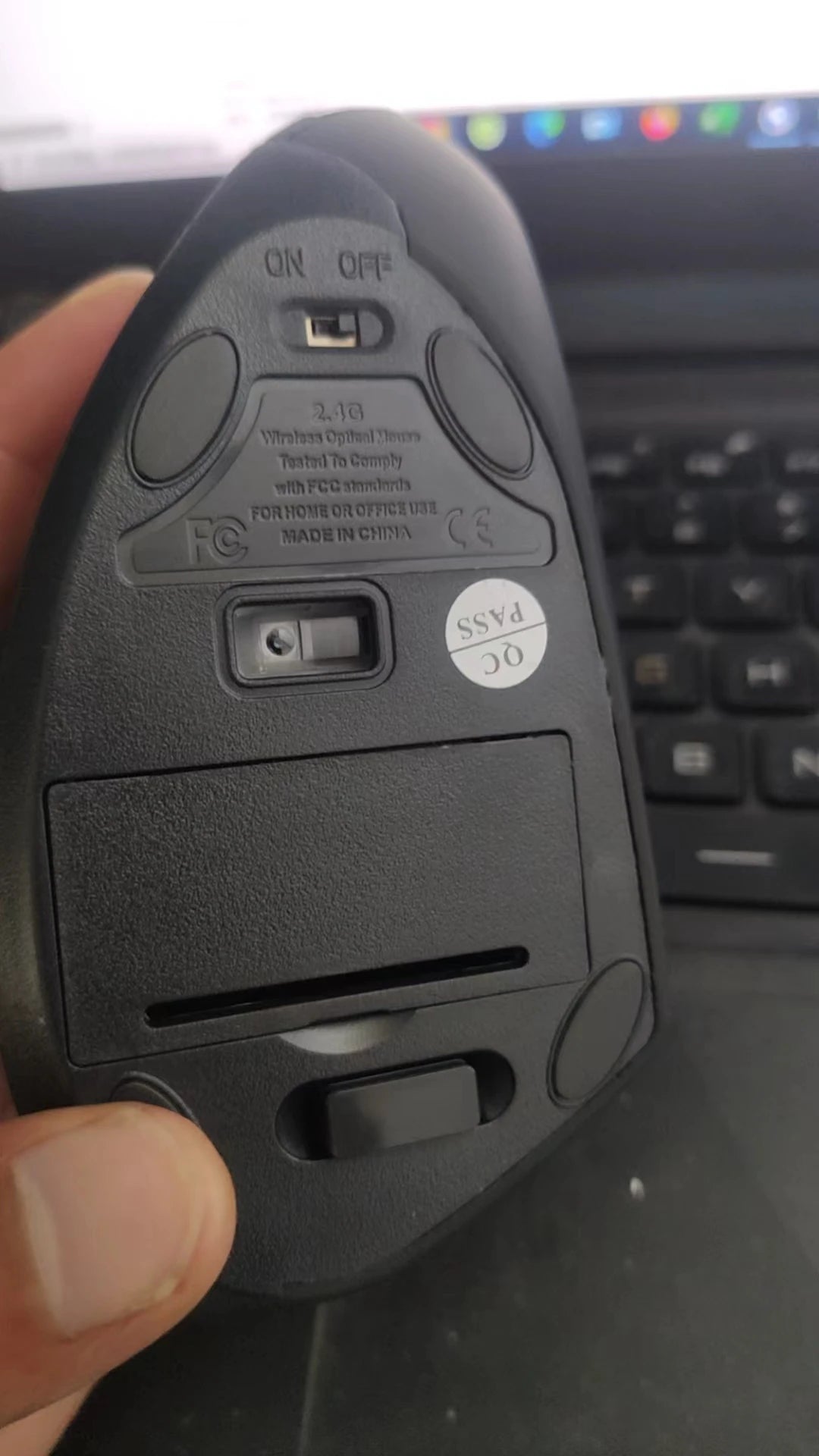 Original ihoyi Wireless Mouse Vertical Wired USB Mouse Ergonomic Luminous 2.4G Mute Photoelectric Bluetooth Game Mouse