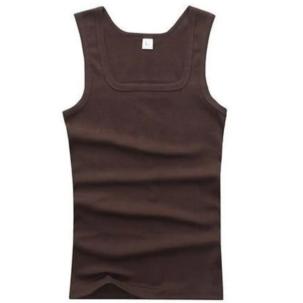 Male Clothes Tank Tops 100% Pure Cotton Sleeveless Fitness T-shirt
