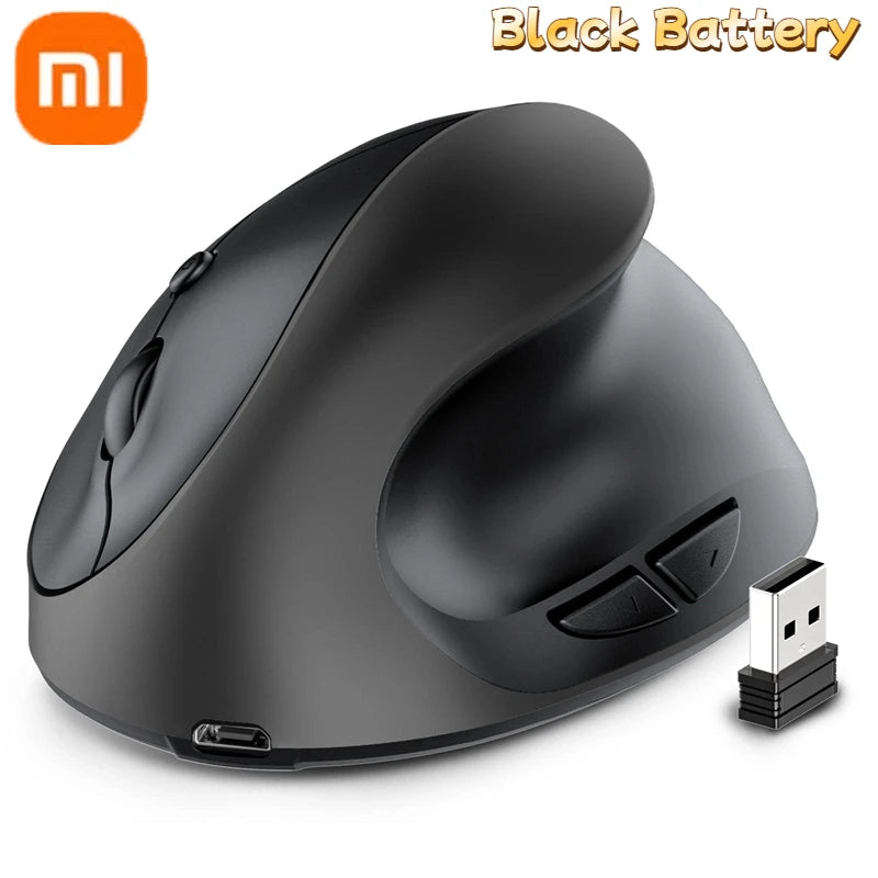 Xiaomi Vertical Grip Silent Wireless USB 2.4G Rechargeable Hand Designer Drawing Office Creative Ergonomic Mouse For Computers