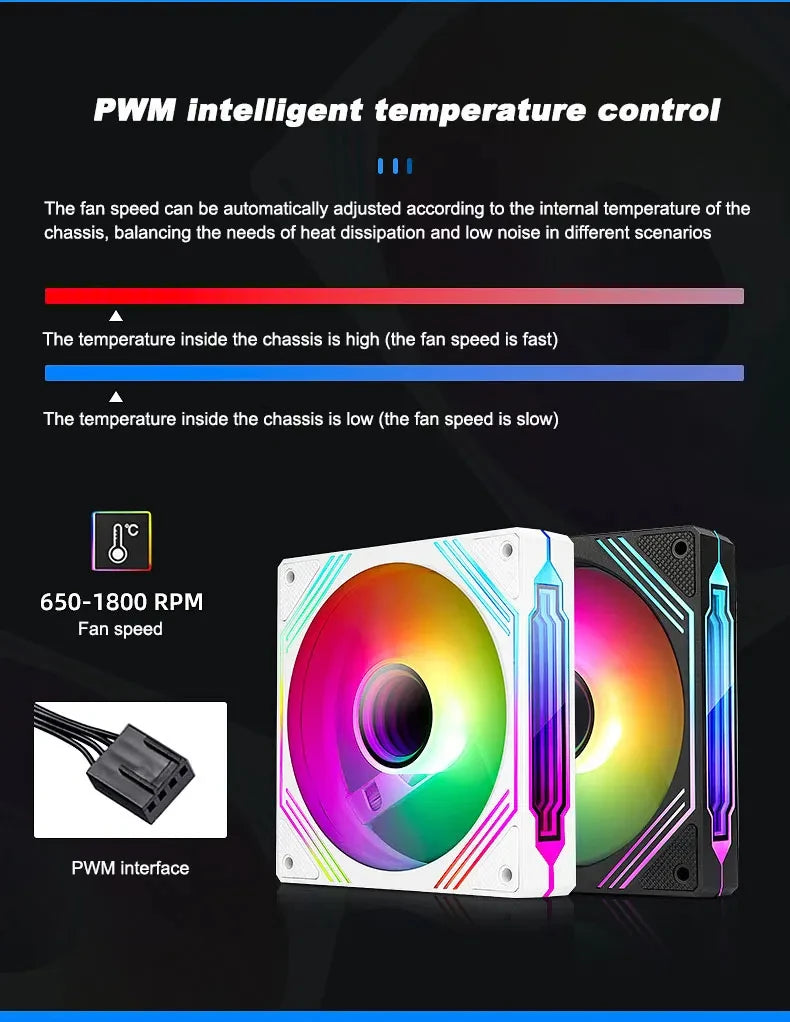UPSIREN PF-14 Prism 4PRO chassis fan 14cm ARGB high-performance cooling fan radiator