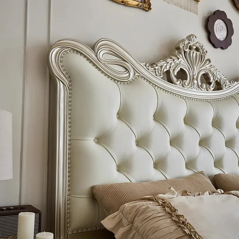 Double Girls Bed Design European Beauty Multifunctional Storage Bed Luxury King Size Sun Letti Matrimoniali Bedroom Furniture