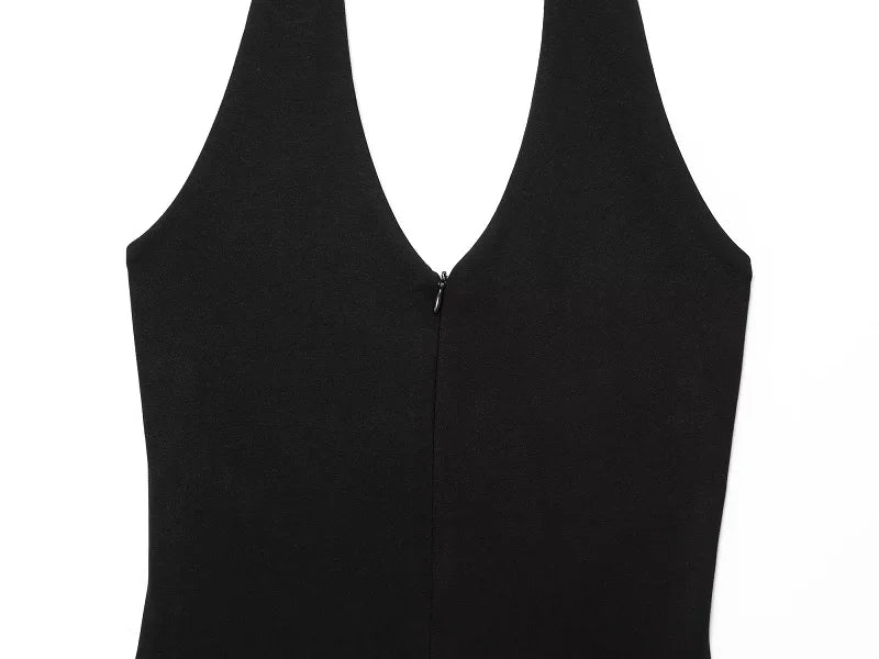 MUJER 2025 Long Jumpsuit Woman Flared Fitness Jumpsuits for Women Black Summer Woman Jumpsuit Sexy Sleeveless Backless Overalls