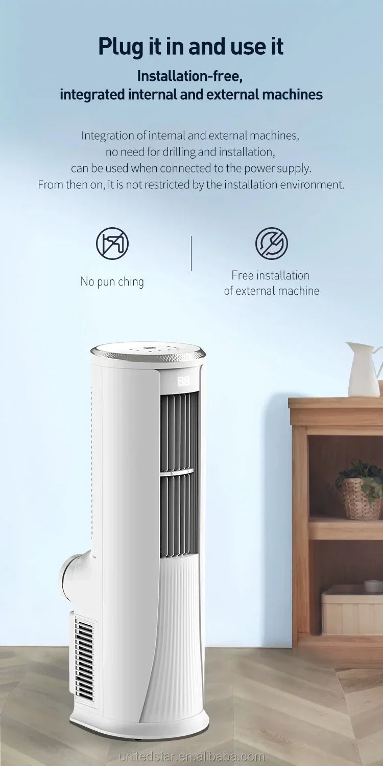 16000btu 18000btu Electric Standing Portable Mobile Home air Conditioner Conditioning with Cooling Function