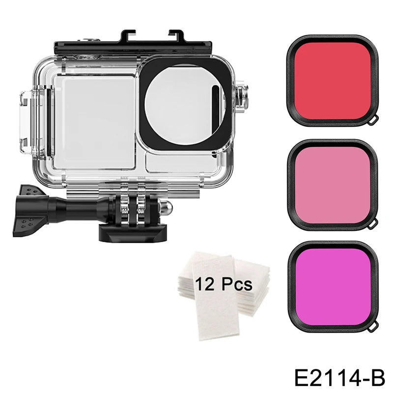 40m Waterproof Case for DJI OSMO Action 3 4 5 Pro Underwater Dive Housing Protective Diving Cover Mount Accessories