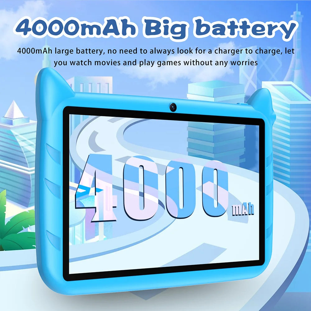 New 7 Inch Global Version 5G WiFi Kids Tablets Quad Core Android Learning Education Tablet PC 4GB RAM 64GB ROM Children's Gifts