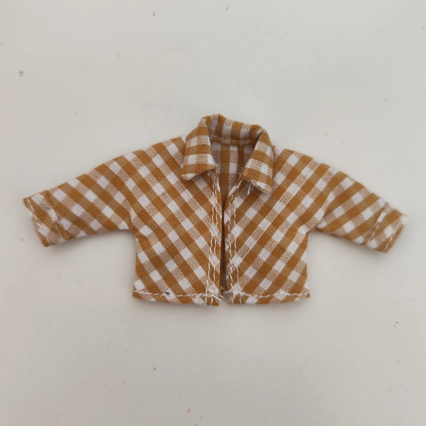 Baby clothes OB11 baby clothes BJD plaid shirt 1/12 dllo clothes doll accessories