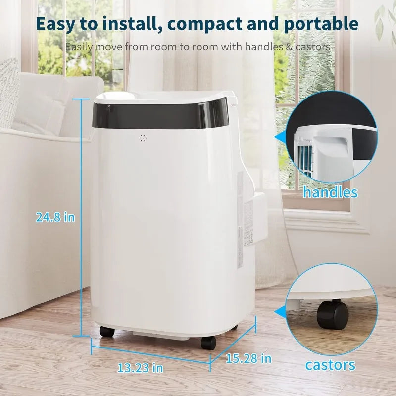 Jojoka Portable Air Conditioner with Remote Control, 10000 BTU Portable AC for Room, Dorm, Office with Drying, Fan, Sleep Mode
