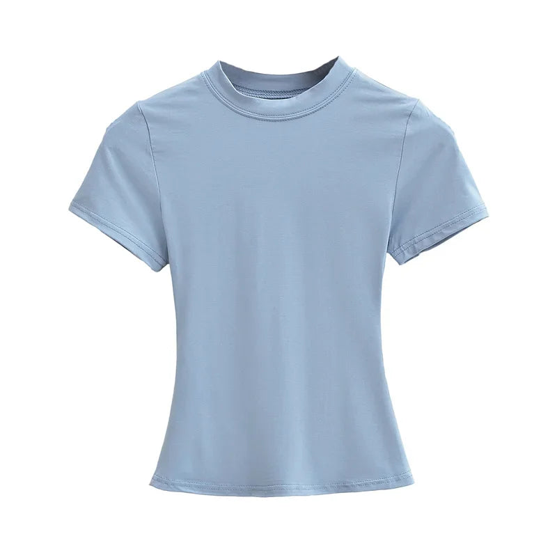 High Quality Casual T shirt Slim Short Sleeves