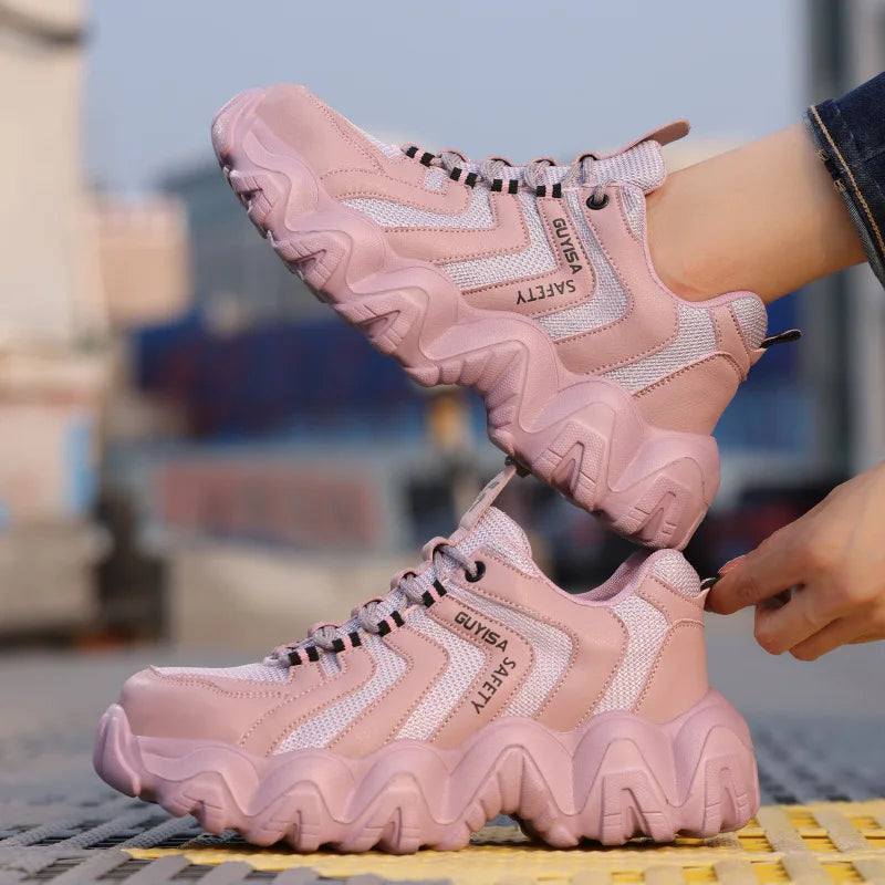 New work shoes for all seasons, lightweight, anti smashing, anti stab, anti slip, construction site safety protection shoes