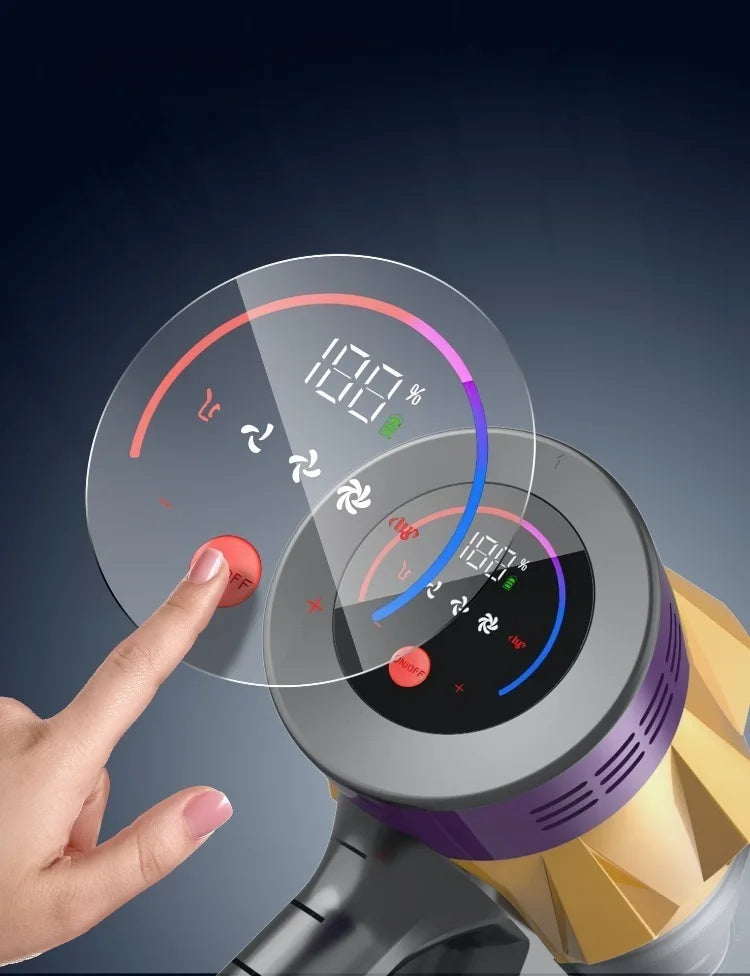 MPQU V18 550W 50kPa Wireless Handheld vacuum cleaner LED touch screen Removable battery 50mins runtime Cordless Cleaning machine