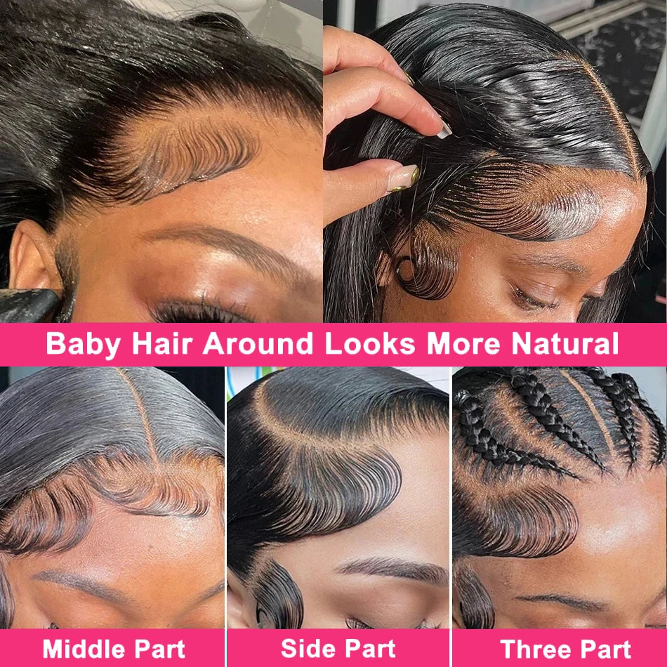 Bone Straight 13x4 HD Lace Front Human Hair Wigs Brazilian Remy Frontal Wig 5x5 Glueless Wigs Human Hair Ready To Wear For Women