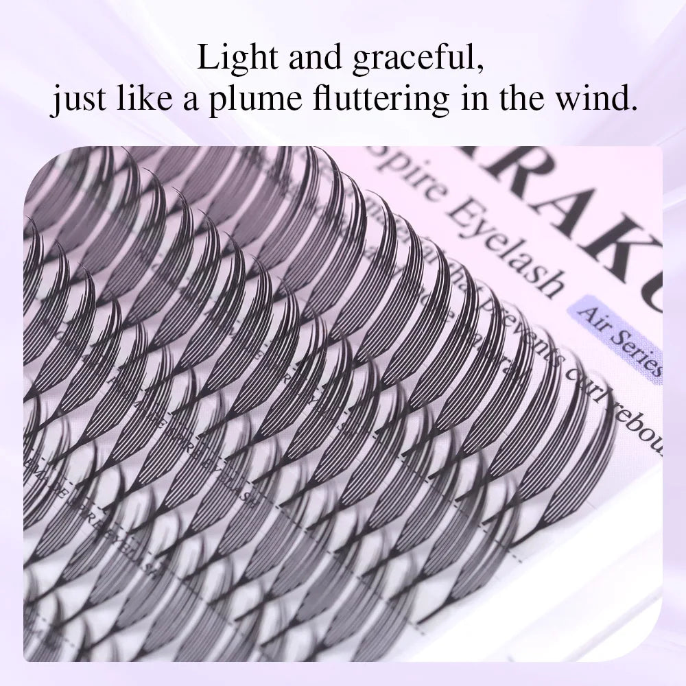 NAGARAKU Premade Spire Fairy Wings Eyelash Anime Effect Soft Plume Fluttering Eyelash Extensions Comic