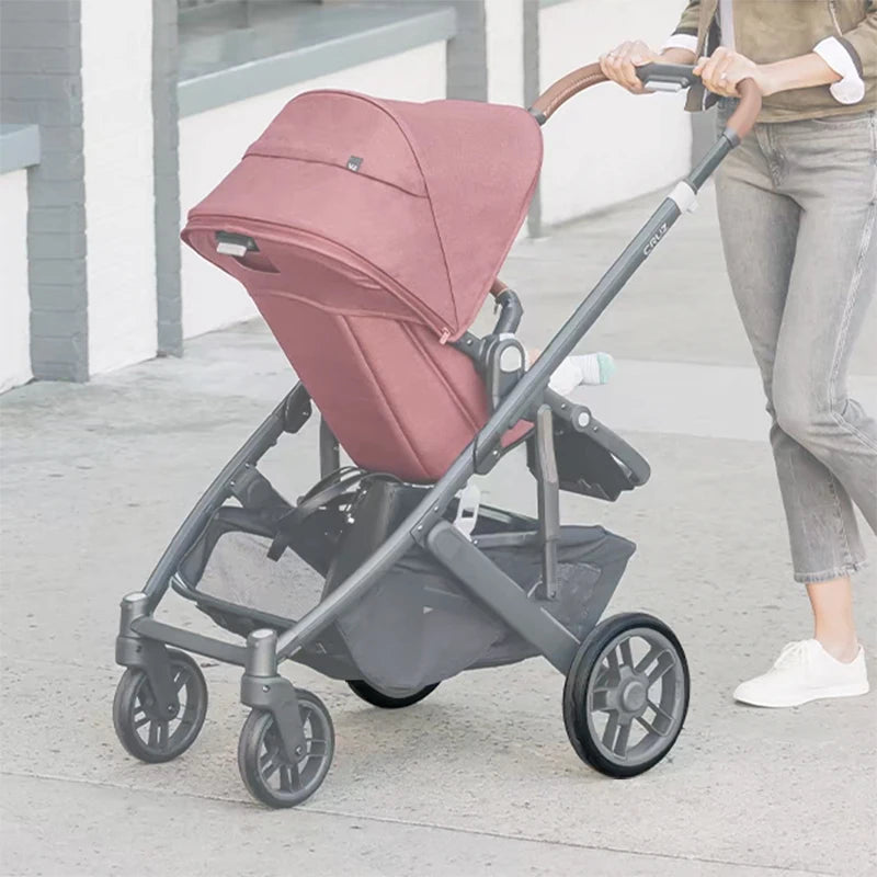 Stroller Wheel Tire For Uppababy Cruz V2 Pushchair Front Or Back Wheel PU Tubeless Tyre Cover Baby Buggy Replace Accessories