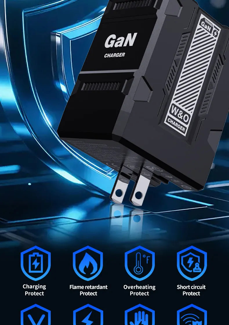 Total 20W USB C Charger GaN Fast Charging Wall Charger For iPhone Samsung Xiaomi Quick Charge EU/US Plug Phone Charger Adapter