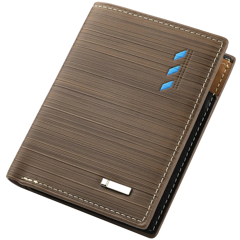 Men's Short PU Leather Wallet, Multi-slot Credit Card Holder Men's Wallet, Casual Wallet for Men