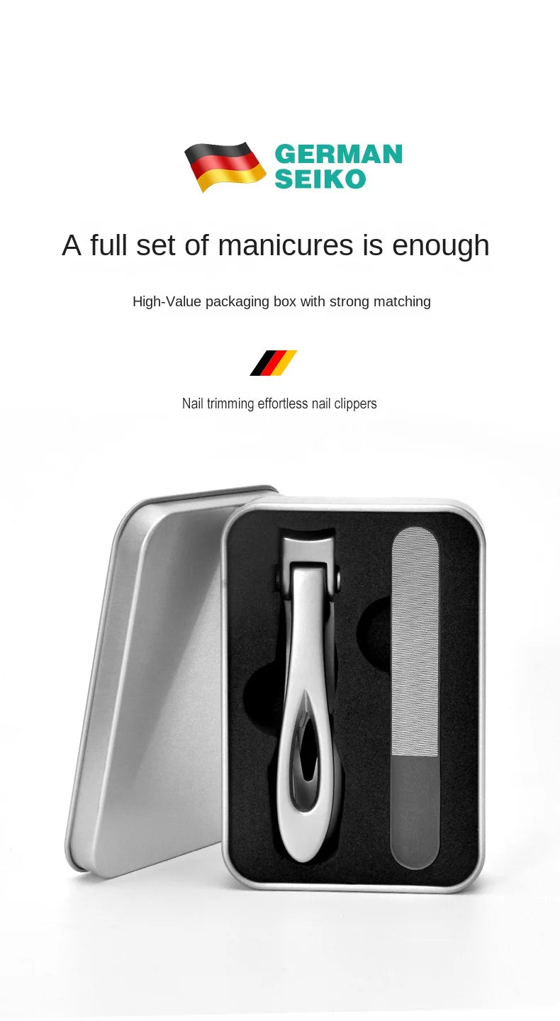 Professional Nail Cutter Stainless Steel Nail Clippers Toenail Fingernail Manicure Trimmer Toenail Clippers for Thick Nails