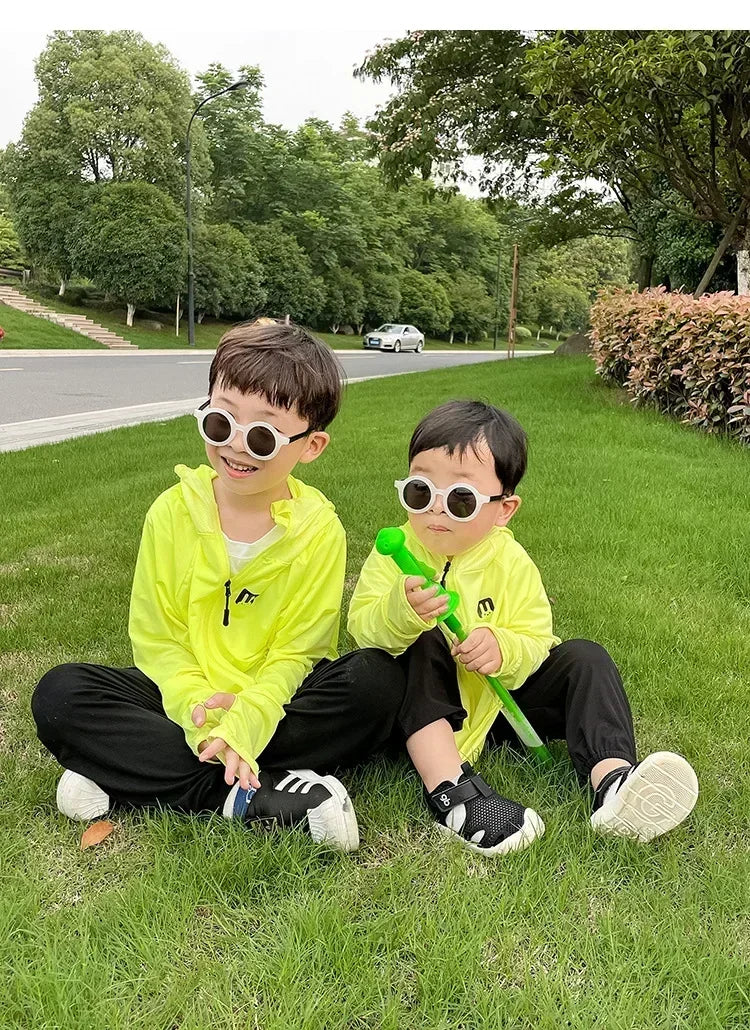 Children's Sun Protection Clothing Outdoor Ice Silk Sun Protection Jacket UV Resistant Summer Outdoor Play Sun Protection Jacket