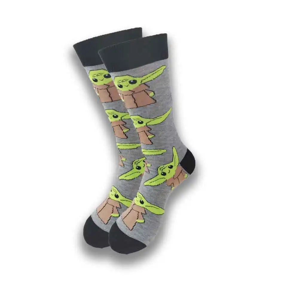 Fashionable design of men's and women's socks in spring and autumn young tube crew socks.