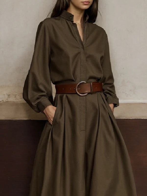 Onecozyday 2025 Stylish Solid Color Coverall for Urban Women Stand Collar High Waist Loose Fit One-piece Suit Casual Jumpsuits