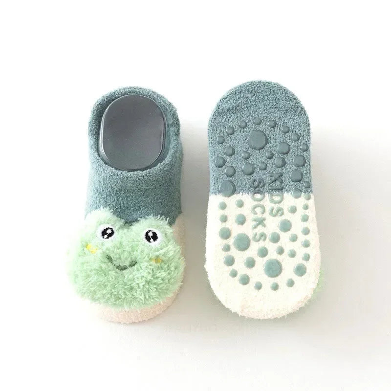 Cartoon Bear Rabbit Newborn Infant Warm Socks Autumn Winter Thickened Boys Girls Kids Sleep Socken Cute Baby Children Floor Sock