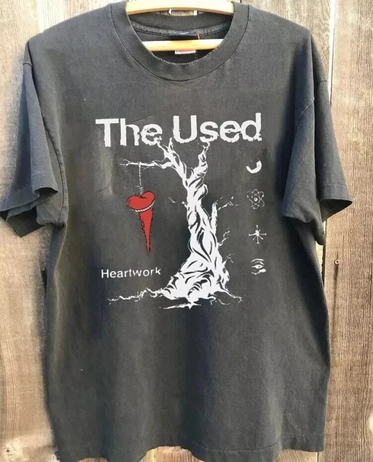 American Retro Retro Second-hand Band Charcoal Vtg T-shirt Unisex T-shirt Summer New Men's and Women's Fashion Streetwear