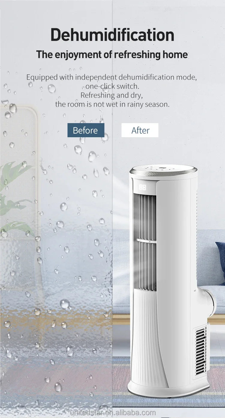 16000btu 18000btu Electric Standing Portable Mobile Home Air Conditioner Conditioning with Cooling Function