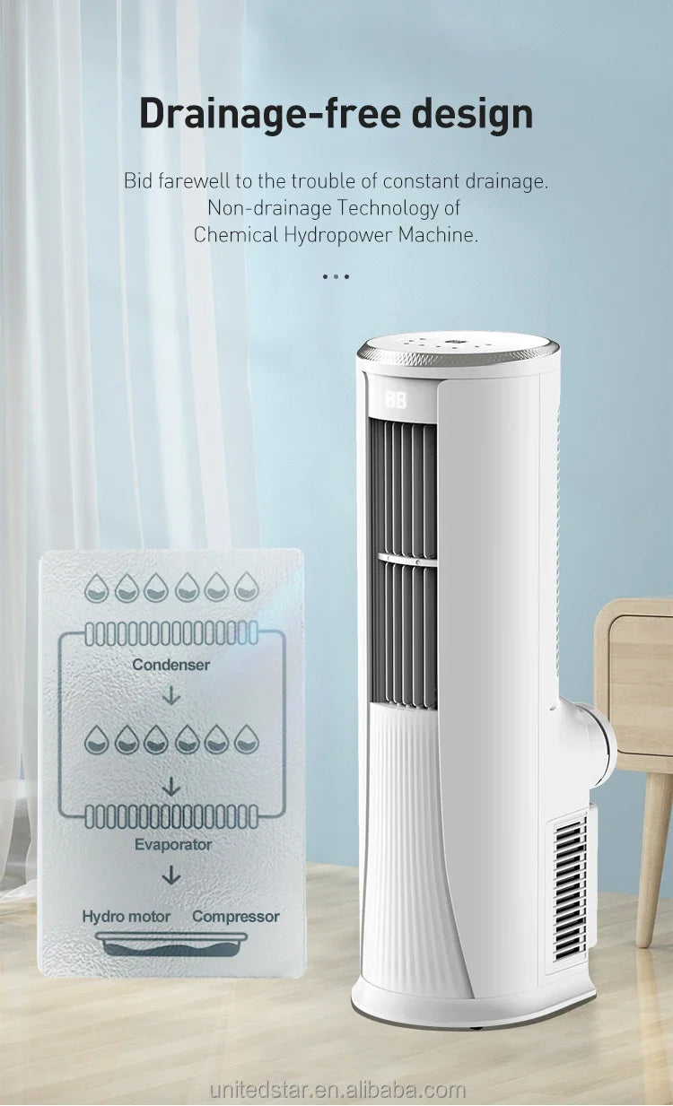16000btu 18000btu Electric Standing Portable Mobile Home Air Conditioner Conditioning with Cooling Function