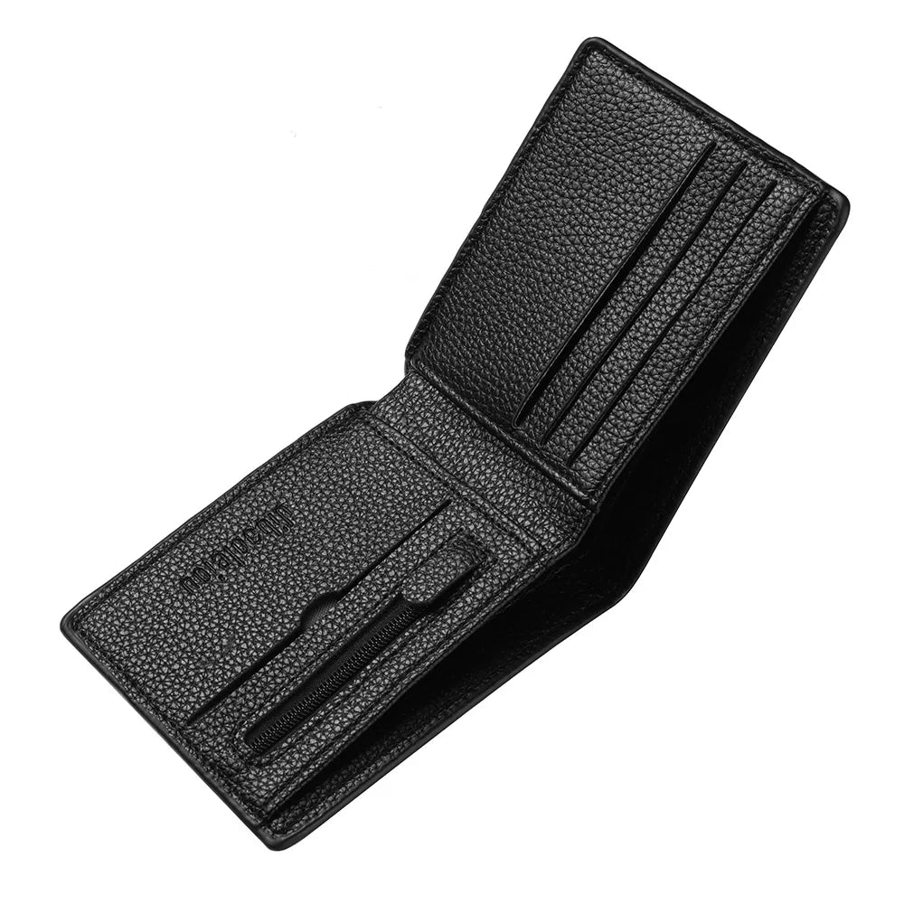 2025 New Wallet for Men, Short Men's Wallet, Dollar Wallet, Zipper Coin Pocket, Ultra-thin Men's Wallet