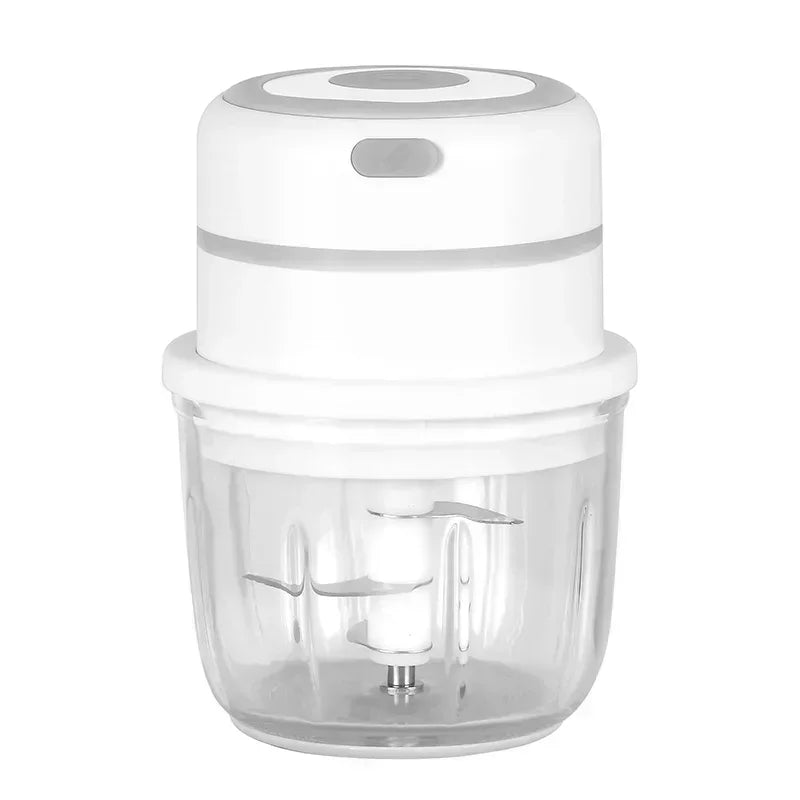 Electric Garlic Chopper, Mini Portable Veggie Chopper, Garlic Grinder Masher Onion Chopper, for Ginger, Chili, Fruit, Meat, etc