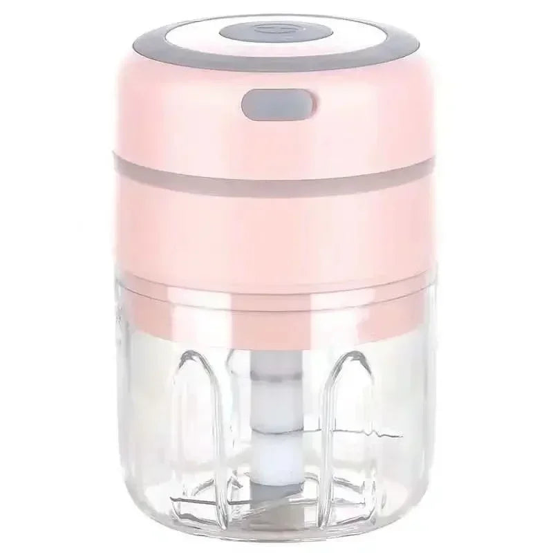 Electric Garlic Chopper, Mini Portable Veggie Chopper, Garlic Grinder Masher Onion Chopper, for Ginger, Chili, Fruit, Meat, etc