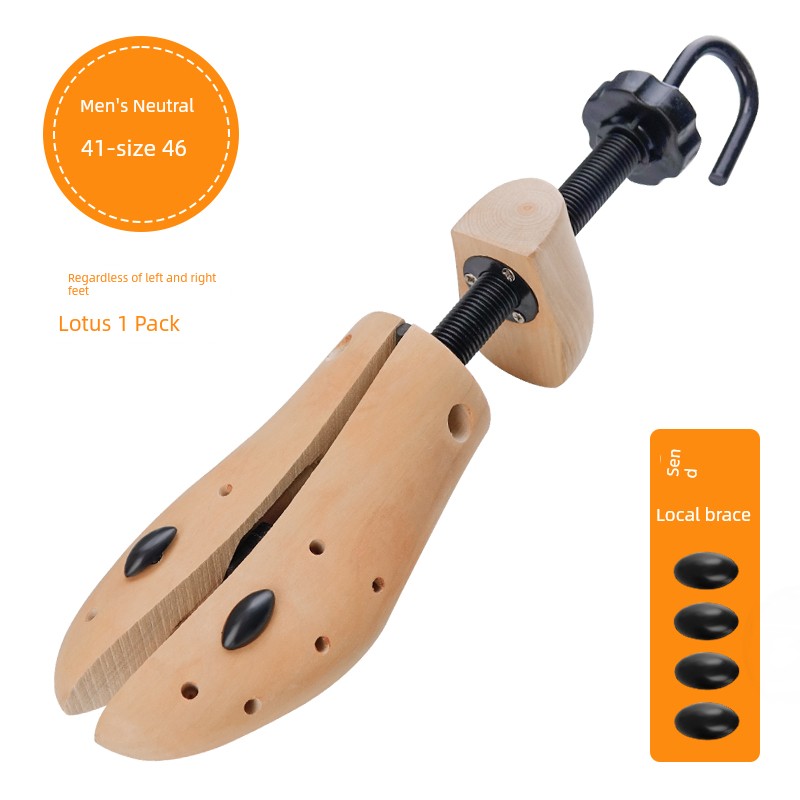Solid Wood Shoe-Expansion Tool Men's and Women's Universal Shoe Stretcher Support Large Expander Width Expander Adjustable Shoe Stretcher Tool to Make Shoes Bigger