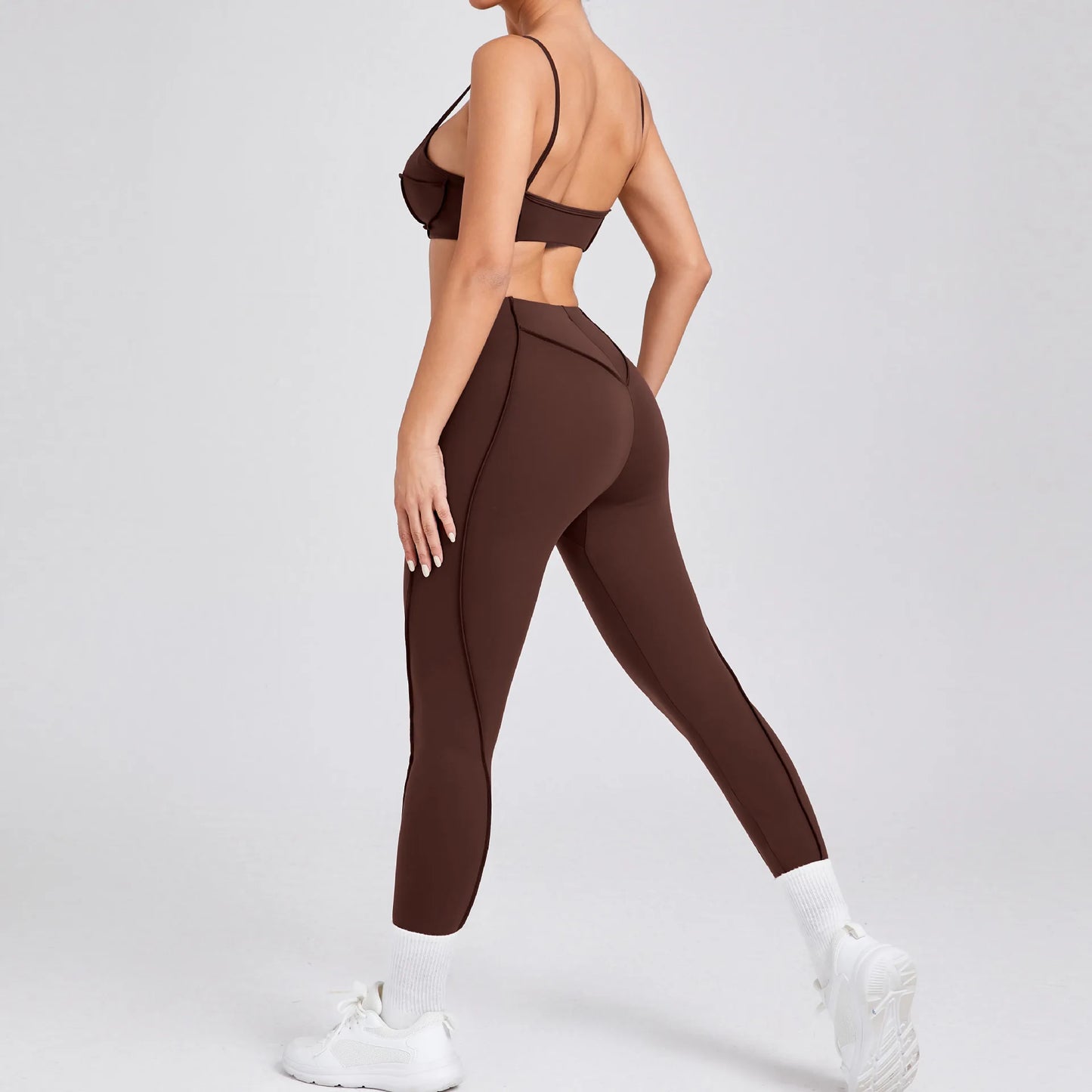 New Yoga Set Women Tracksuit Workout Legging Athletic Suit Gym Push Up Legging Fitness Bra Sports Wear Active Wear