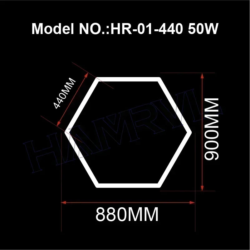 Cutomized Barbershop Hair Salon Led Ceiling Light Hexagon Garage Light Warm/Natural white 3000K 4000K Honeycomb Lighting For Car