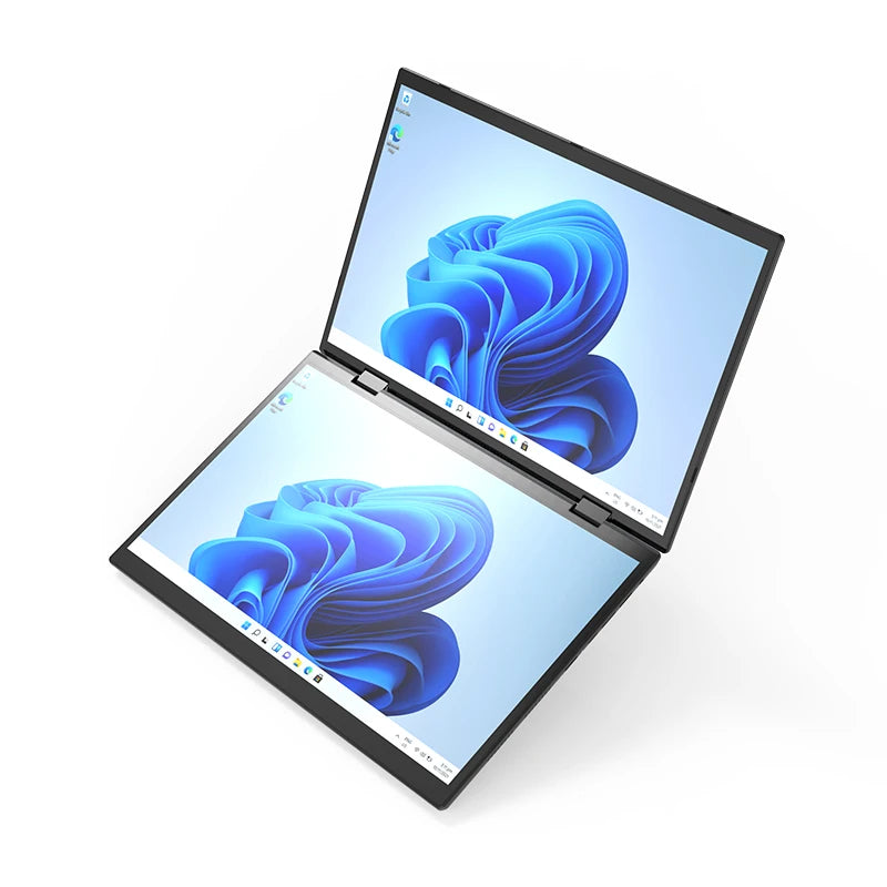Dual Screen Laptop Intel N95 N100 Processor 14“+14” touch Gaming Laptop DDR4 32GB 1TB 2TB SSD Notebook Computer