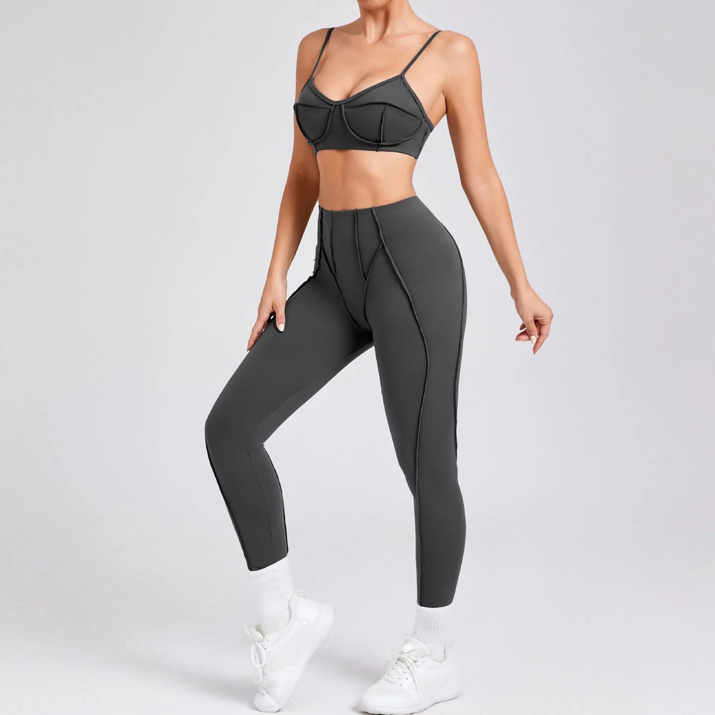 New Yoga Set Women Tracksuit Workout Legging Athletic Suit Gym Push Up Legging Fitness Bra Sports Wear Active Wear
