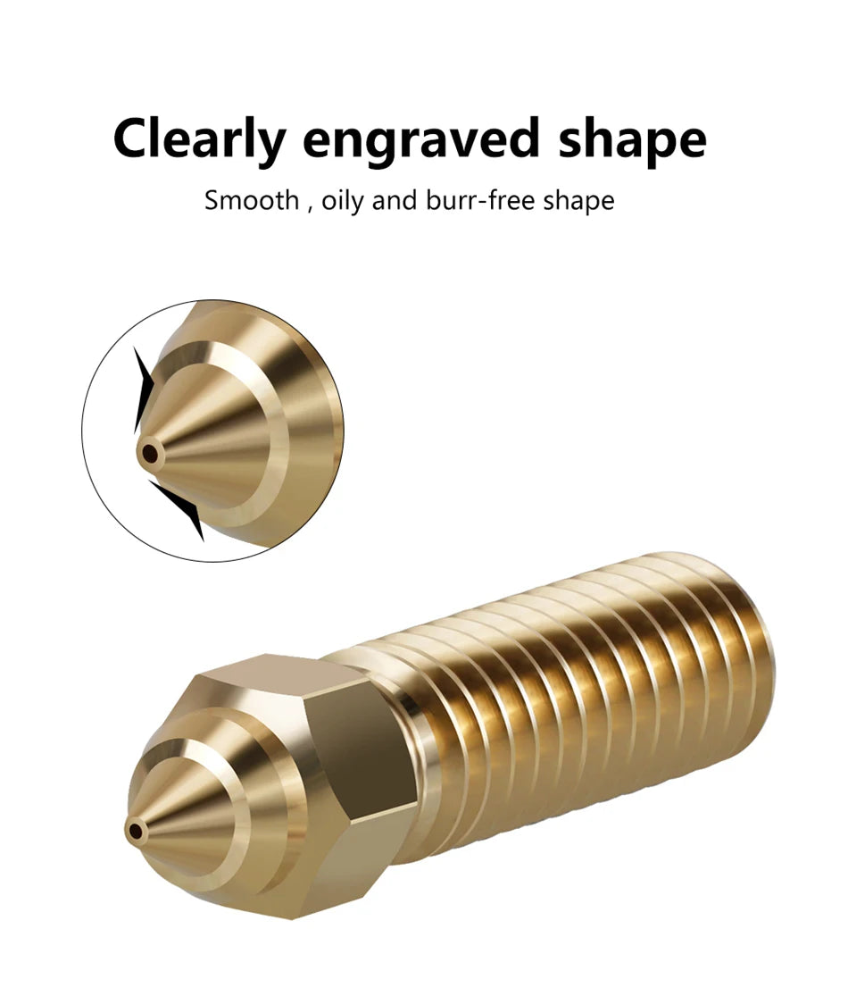 For Ender 3 V3 KE Nozzle Brass Plated Copper Hardened Steel High Speed 3D Printer Nozzles For Creality K1 / K1 Max / CR-M4