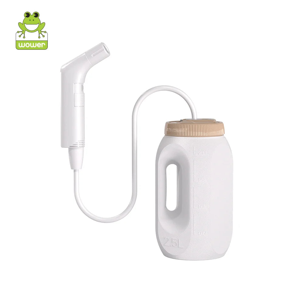 2.5L Portable Electric Bidet Rechargeable Shataf Hand Bidet Butt Sprayer for Personal Hygiene Cleaning Travel Camping Bidet