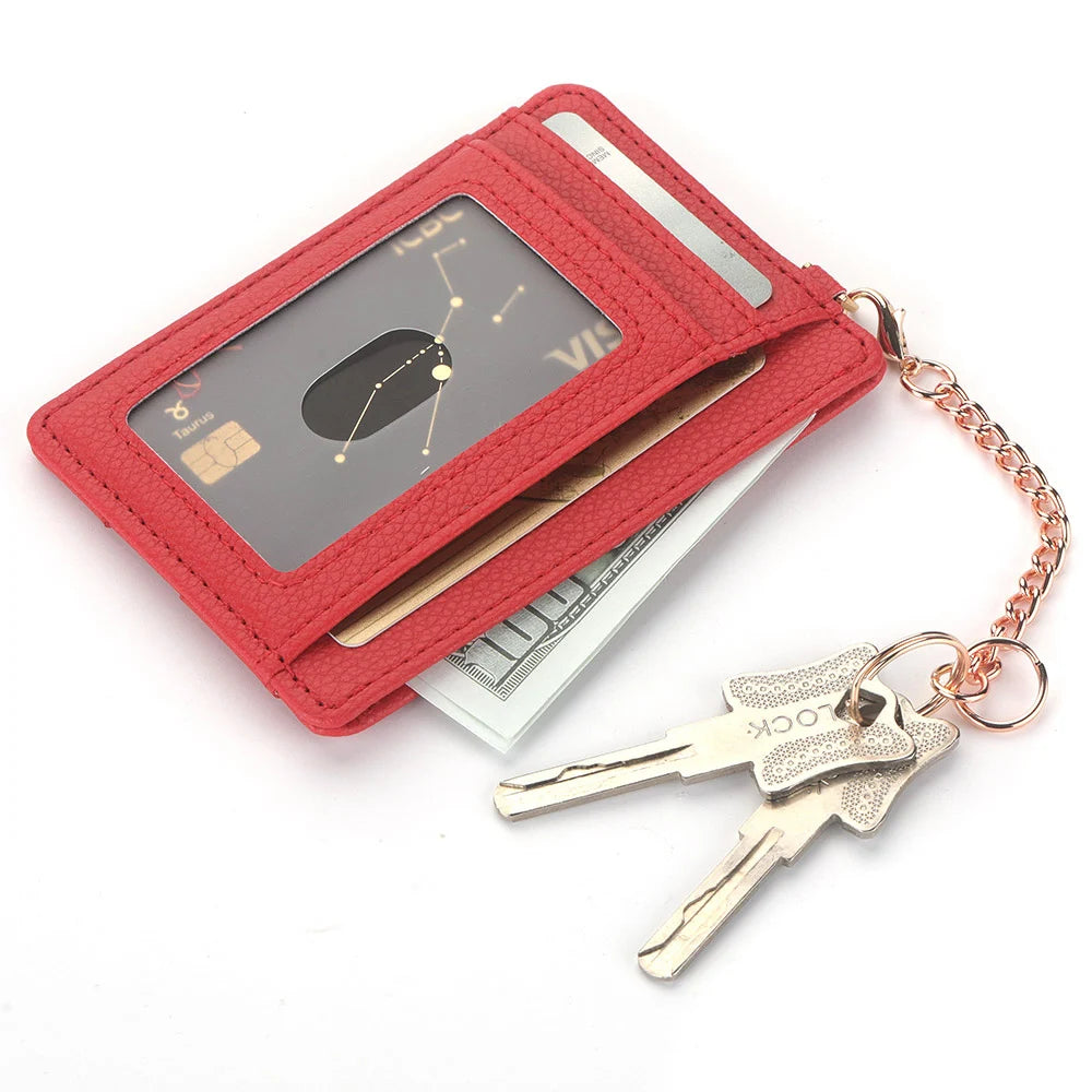 Minimalist And Slender Credit Card Holders And Transparent ID Windows Slim Card Case Wallet Women Men Business Card  Cover