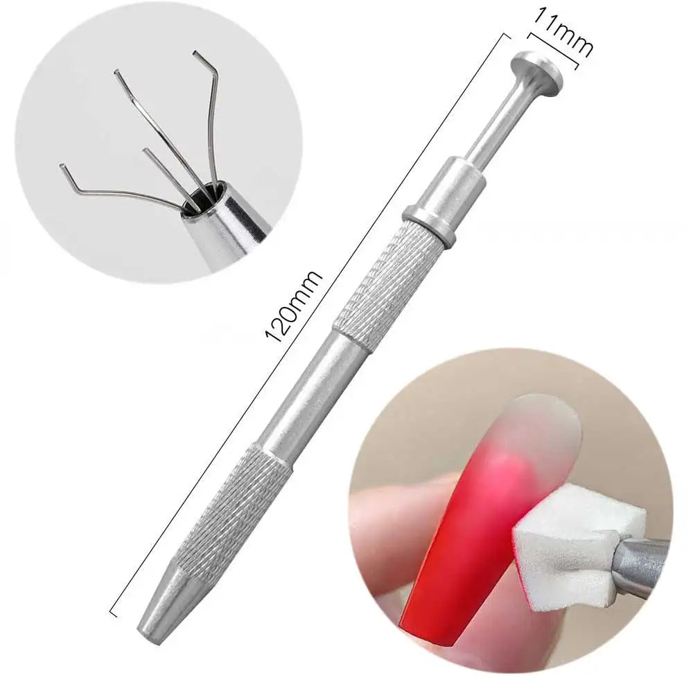 50Pcs Square Nail Art Sponges + Grab Pen Set Gradient Nail Brushes Gel Polish Design Nail Sponge Grab Pen Manicure Supplies