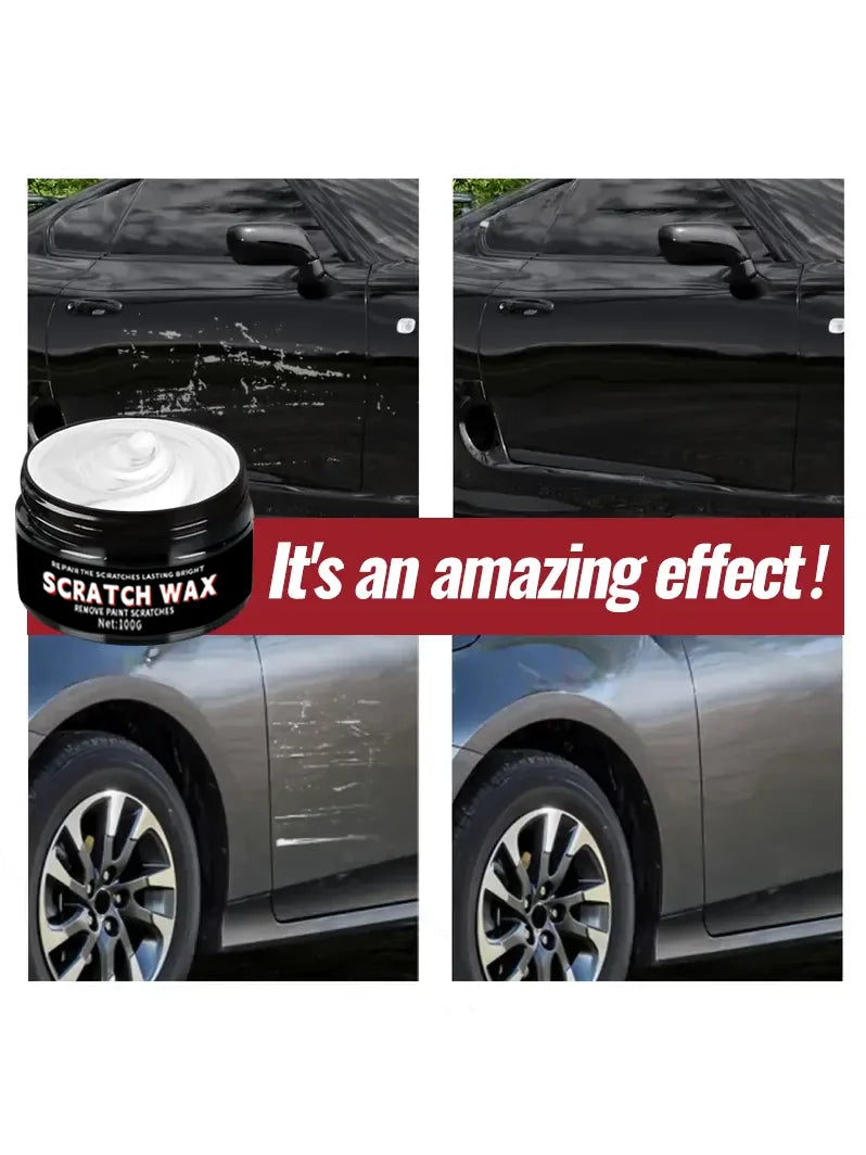 Car Scratch Wax, Automotive Scratch & Swirl Remover, Quick Scratch Repair And Gloss Recovery - Shine Enhancer For All Paint Colo