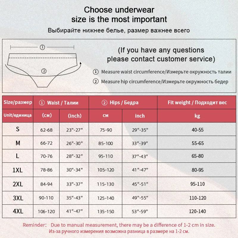 3PCS Women Lingerie Panties Sexy Lace Cheeky Plus Size High-waist Panties Female Briefs Ladies Seamless Breathable Underwear