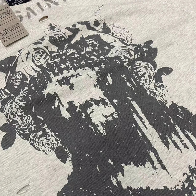 Pay Money To My Pain Saint T-Shirt Men Women Best Quality Oversized 100% Cotton Tee Tops Vintage Washed Black Graphics T Shirt