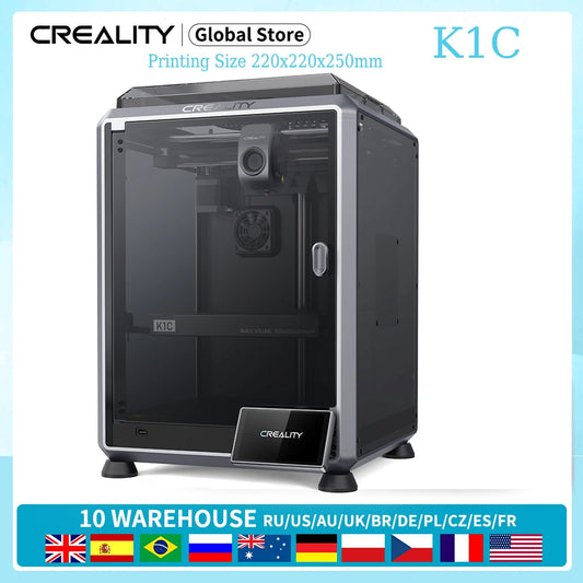 CREALITY 3D K1C/K1MAX 3D Printer Speedy 600mm /s Automatic Leveling Flexible Build Plate Printing Size 220x220x250MM