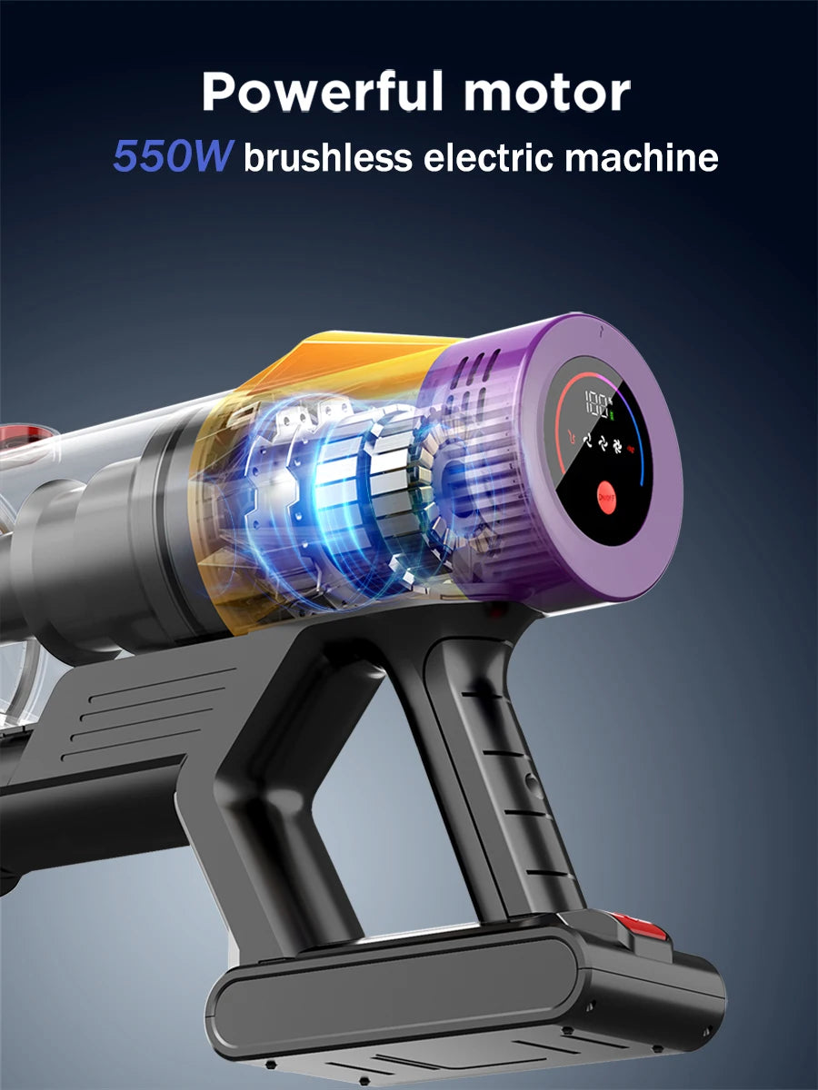 Armo V18 550W 50kPa Suction Power Handheld Wireless Vacuum Cleaner 6 in 1  LED Display Cordless Vacuum Handheld Sweeper Machine