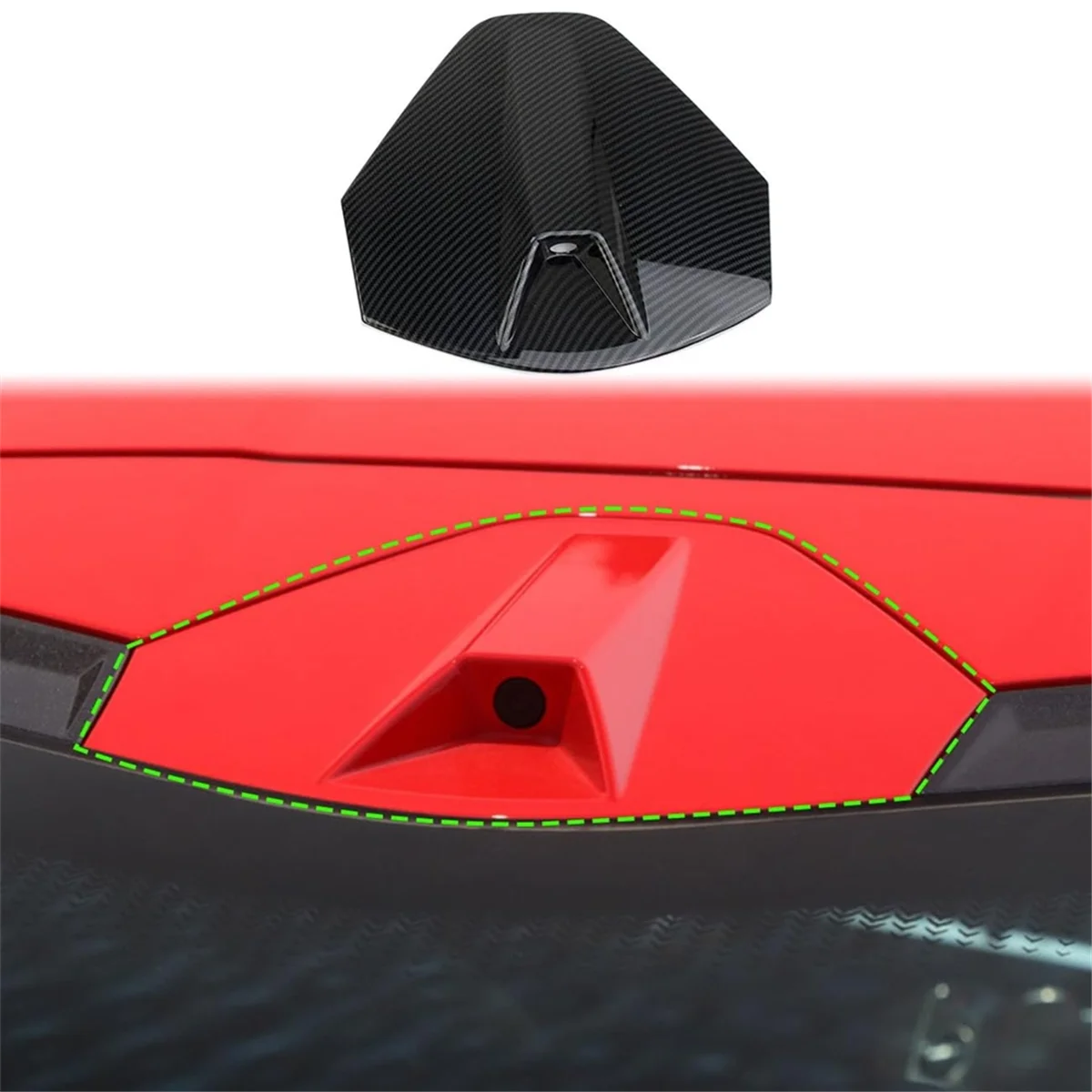 For Chevrolet Car Roof Rear View Camera Cover Trim Accessories-A77Q