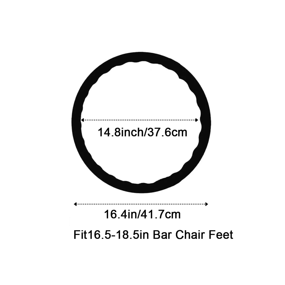 1Pc Bar Stools Leg Protectors Ring Stretchable Silicone Non-Slip Chair Leg Protector Chair Footrest Bottom Pads Protect Floor