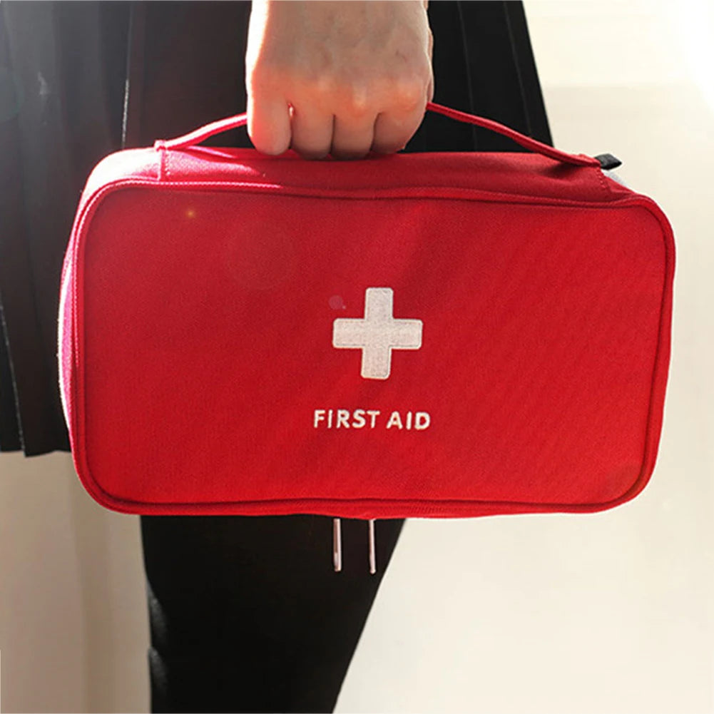 Home Medicine Bag Portable Travel First Aid Kit Medical Emergency Kit Organizer Outdoor Medicine Pill Storage Carrying Case Bag